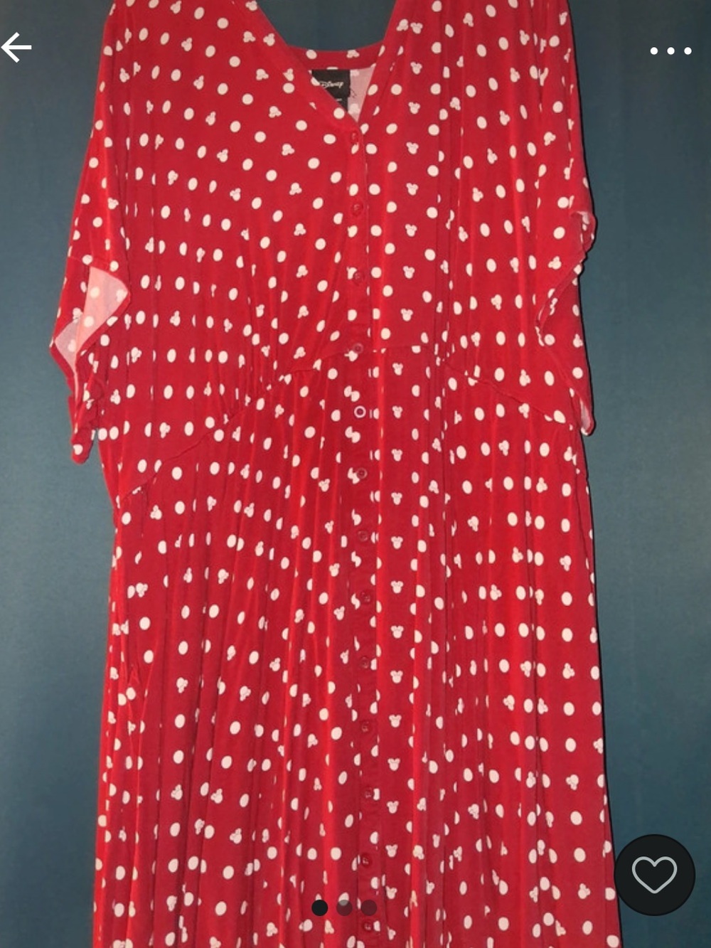 “Pre-Owned”. Excellent Condition!  Disney Print Skater Dress. Size 6XL/ US 36-38